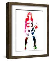 Leeloo Watercolor-Lora Feldman-Framed Art Print