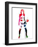 Leeloo Watercolor-Lora Feldman-Framed Art Print