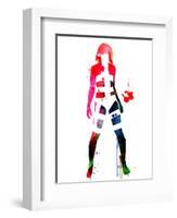 Leeloo Watercolor-Lora Feldman-Framed Art Print