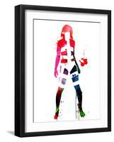 Leeloo Watercolor-Lora Feldman-Framed Art Print