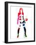 Leeloo Watercolor-Lora Feldman-Framed Art Print