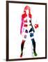 Leeloo Watercolor-Lora Feldman-Framed Art Print