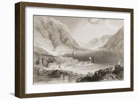 Leenane, Connemara, County Galway, Ireland, from 'scenery and Antiquities of Ireland' by George…-William Henry Bartlett-Framed Giclee Print