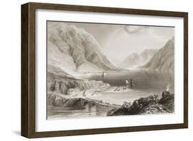 Leenane, Connemara, County Galway, Ireland, from 'scenery and Antiquities of Ireland' by George…-William Henry Bartlett-Framed Giclee Print