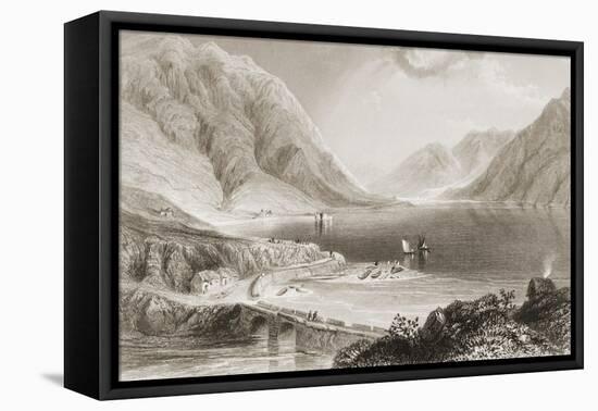 Leenane, Connemara, County Galway, Ireland, from 'scenery and Antiquities of Ireland' by George…-William Henry Bartlett-Framed Stretched Canvas