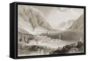 Leenane, Connemara, County Galway, Ireland, from 'scenery and Antiquities of Ireland' by George…-William Henry Bartlett-Framed Stretched Canvas