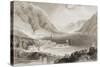 Leenane, Connemara, County Galway, Ireland, from 'scenery and Antiquities of Ireland' by George…-William Henry Bartlett-Stretched Canvas