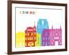 Leeuwarden Skyline Pop-paulrommer-Framed Art Print