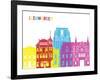 Leeuwarden Skyline Pop-paulrommer-Framed Art Print