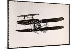 Lefebvre in Wright Plane-null-Mounted Photographic Print