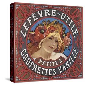 Lefevre-Utile Petites Gaufrettes Vanille-Alphonse Mucha-Stretched Canvas