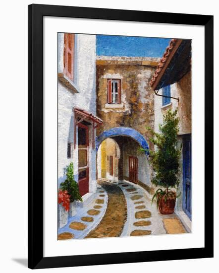 Lefkimi, Corfu, 2006-Trevor Neal-Framed Giclee Print
