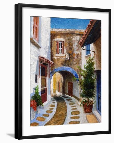 Lefkimi, Corfu, 2006-Trevor Neal-Framed Giclee Print