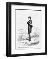 Left Alone, Rastignac Walked a Few Steps to the Highest Part of the Cemetery-Laisne-Framed Giclee Print