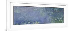 Left Centre Piece of the Large Water Lily Painting in the Musée De L'Orangerie-Claude Monet-Framed Giclee Print