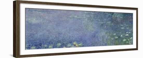 Left Centre Piece of the Large Water Lily Painting in the Musée De L'Orangerie-Claude Monet-Framed Giclee Print