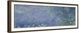 Left Centre Piece of the Large Water Lily Painting in the Musée De L'Orangerie-Claude Monet-Framed Giclee Print