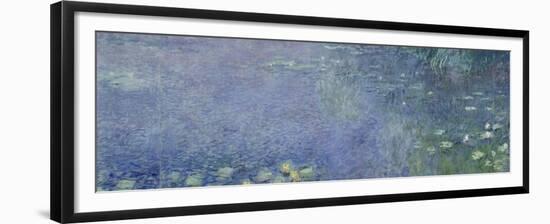 Left Centre Piece of the Large Water Lily Painting in the Musée De L'Orangerie-Claude Monet-Framed Giclee Print