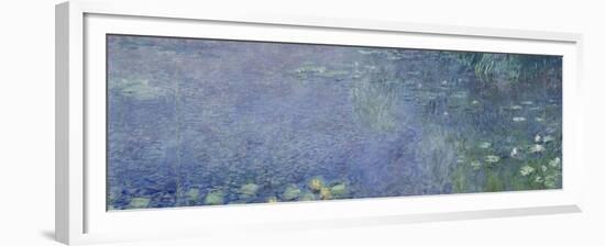 Left Centre Piece of the Large Water Lily Painting in the Musée De L'Orangerie-Claude Monet-Framed Giclee Print