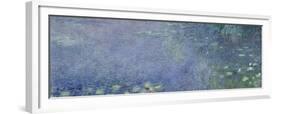 Left Centre Piece of the Large Water Lily Painting in the Musée De L'Orangerie-Claude Monet-Framed Giclee Print