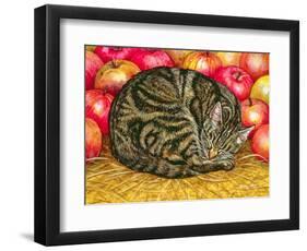 Left-Hand Apple-Cat, 1995-Ditz-Framed Premium Giclee Print