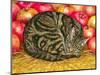 Left-Hand Apple-Cat, 1995-Ditz-Mounted Premium Giclee Print