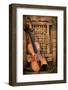 Left Handled Violin Lying on an Old and Ruined Chair-AGCuesta-Framed Photographic Print
