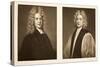 Left: Henry Sacheverell D.D. Right: Francis Atterbury, Bishop of Rochester, Pub. 1902 (Collotype)-Godfrey Kneller-Stretched Canvas