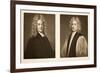 Left: Henry Sacheverell D.D. Right: Francis Atterbury, Bishop of Rochester, Pub. 1902 (Collotype)-Godfrey Kneller-Framed Giclee Print