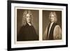 Left: Henry Sacheverell D.D. Right: Francis Atterbury, Bishop of Rochester, Pub. 1902 (Collotype)-Godfrey Kneller-Framed Giclee Print