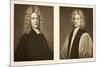 Left: Henry Sacheverell D.D. Right: Francis Atterbury, Bishop of Rochester, Pub. 1902 (Collotype)-Godfrey Kneller-Mounted Giclee Print