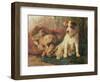 Left in Charge - a Fox Terrier with Game-Philip Eustace Stretton-Framed Giclee Print