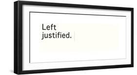 Left Justified-Urban Cricket-Framed Giclee Print