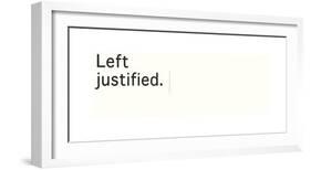 Left Justified-Urban Cricket-Framed Giclee Print