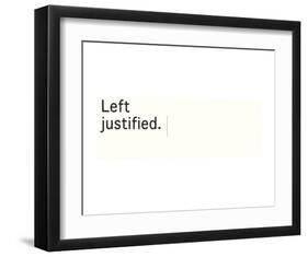 Left Justified-Urban Cricket-Framed Art Print