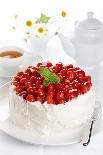 Beautiful Cake with Strawberries and Cream-legaa-Stretched Canvas