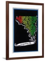 Legalize It-null-Framed Blacklight Poster