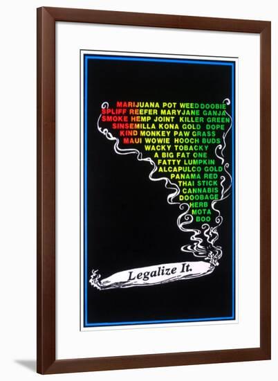 Legalize It-null-Framed Blacklight Poster