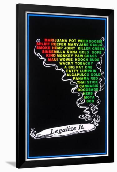 Legalize It-null-Framed Blacklight Poster