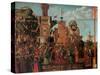 Legend of St. Ursula. Meeting and Departure of the Betrothed-Vittore Carpaccio-Stretched Canvas