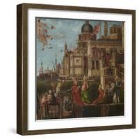 Legend of St Ursula, Meeting and Departure of the Betrothed-Vittore Carpaccio-Framed Giclee Print