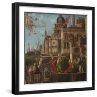 Legend of St Ursula, Meeting and Departure of the Betrothed-Vittore Carpaccio-Framed Giclee Print