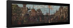 Legend of St Ursula, Meeting and Departure of the Betrothed-Vittore Carpaccio-Framed Giclee Print