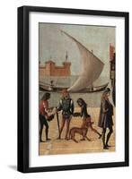 Legend of St Ursula, the Arrival of the English Ambassadors (At the Court of Brittany)-Vittore Carpaccio-Framed Giclee Print