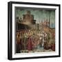 Legend of St Ursula. the Pilgrims Meet the Pope Under the Walls of Rome-Vittore Carpaccio-Framed Giclee Print