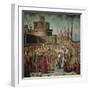 Legend of St Ursula. the Pilgrims Meet the Pope Under the Walls of Rome-Vittore Carpaccio-Framed Giclee Print