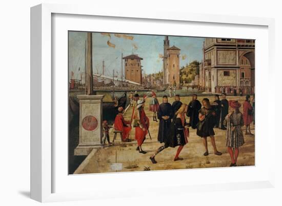 Legend of St. Ursula. The Return of the Ambassadors-Vittore Carpaccio-Framed Art Print