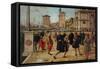 Legend of St. Ursula. The Return of the Ambassadors-Vittore Carpaccio-Framed Stretched Canvas