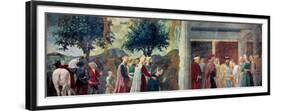 Legend of the Cross: Solomon & Sheba-Piero della Francesca-Framed Premium Giclee Print