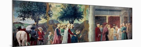 Legend of the Cross: Solomon & Sheba-Piero della Francesca-Mounted Premium Giclee Print